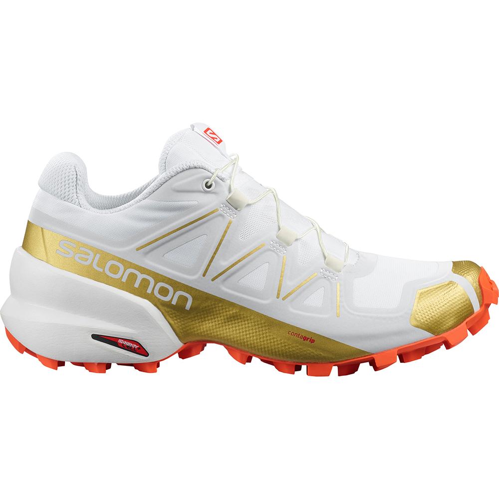 SALOMON SPEEDCROSS 5 GTS W Philippines - Women's Trail Running Shoes - White | 826730-LQM